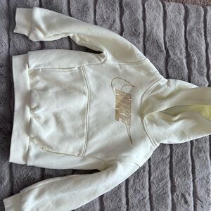 Nike Off-White/ Cream Fleece-Lined Pullover Hoodie